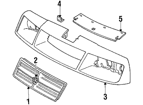 1986 Dodge Lancer Front Panel Diagram