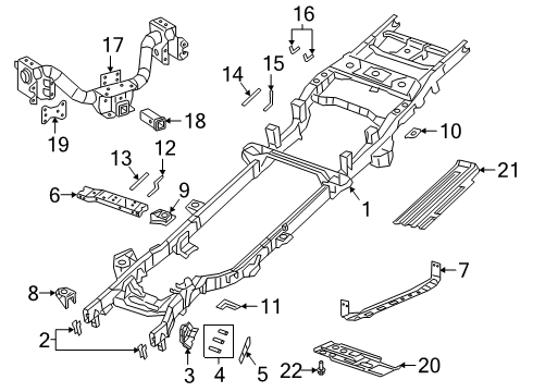 2019 Ram 2500 Frame - Chassis Diagram for 68690804AA