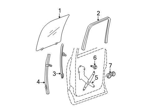 2007 Dodge Ram 1500 Rear Door Diagram 3 - Thumbnail