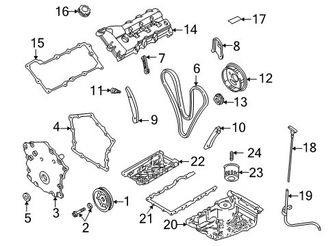 2005 Dodge Stratus Dipstick Diagram for 4792385AB