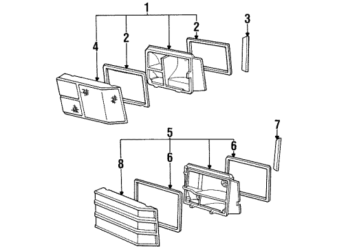 1987 Dodge Omni Tail Lamps Diagram