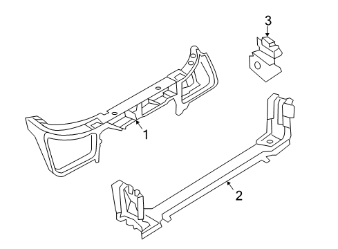 2009 Chrysler 300 Air Deflector Diagram for 4806115AC