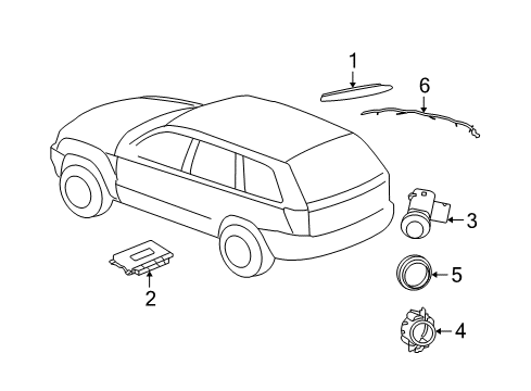 2009 Jeep Grand Cherokee Accessory Kit Diagram for 82208246AF