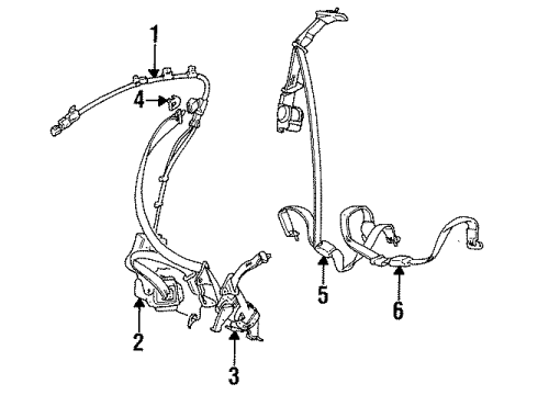 1992 Dodge Colt Passive Restraints Diagram
