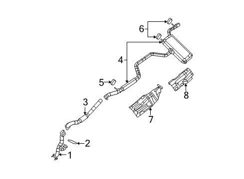 2008 Chrysler Sebring Exhaust Components Diagram