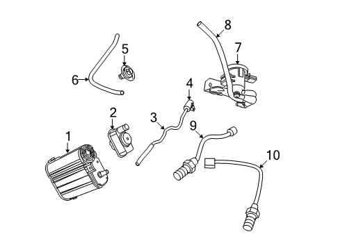 2007 Dodge Dakota Emission Components Diagram