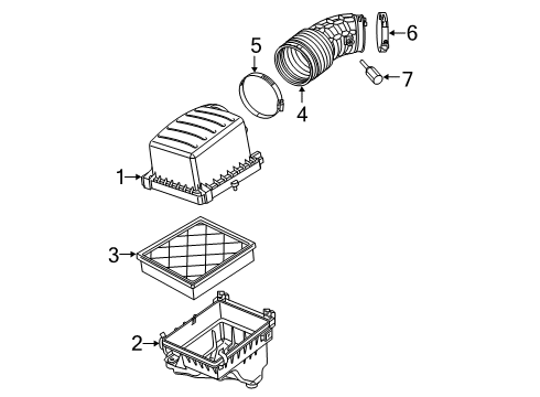 2021 Dodge Durango Intake Tube Diagram for 5038465AE