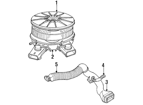 1989 Dodge W250 Air Inlet Diagram