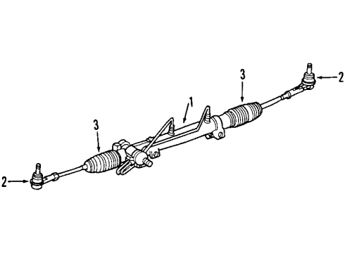 2002 Chrysler Prowler Steering Gear & Linkage Diagram