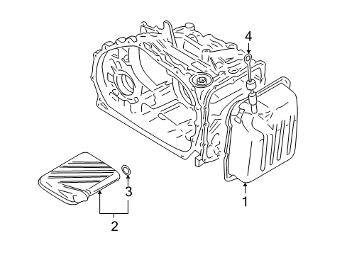 2001 Dodge Stratus Filter O-Ring Diagram for MD622023
