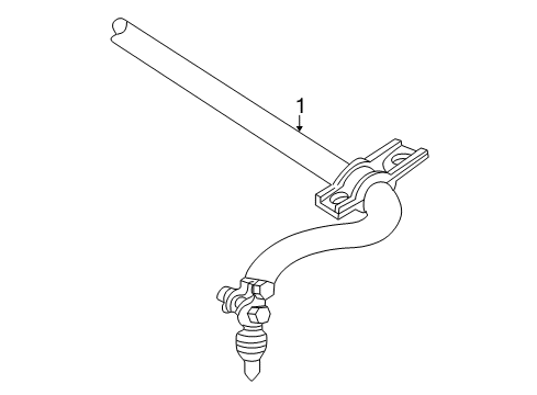 2002 Chrysler Sebring Stabilizer Bar & Components Diagram 5 - Thumbnail