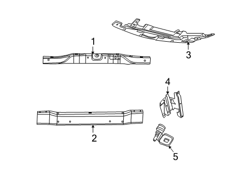 2009 Chrysler Aspen Closure Panel, Front Diagram for 55057027AB