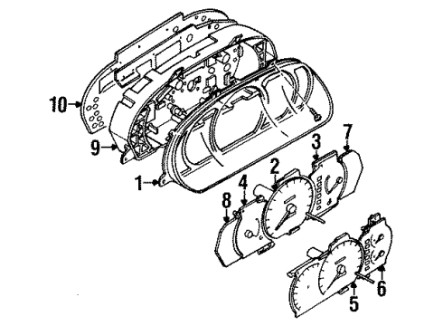 1994 Dodge Colt Speedometer Cable Diagram for MB803899