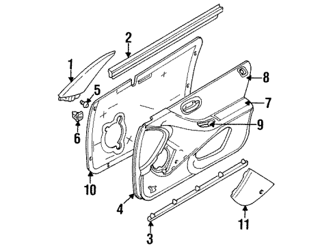 1999 Dodge Stratus Mirror Switch Diagram for 4608294AB