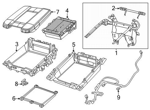 2025 Jeep Grand Wagoneer L Front Console, Rear Console Diagram 1 - Thumbnail