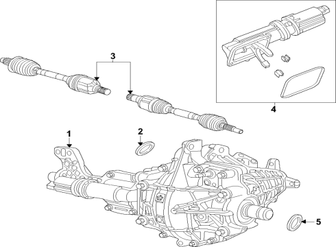 2023 Jeep Grand Wagoneer Intermediate Shaft Diagram for 68567787AA