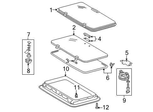 2004 Dodge Sprinter 2500 Sunroof Diagram 6 - Thumbnail