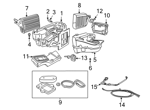 2000 Dodge Neon Seal Kit Diagram for 5015289AC