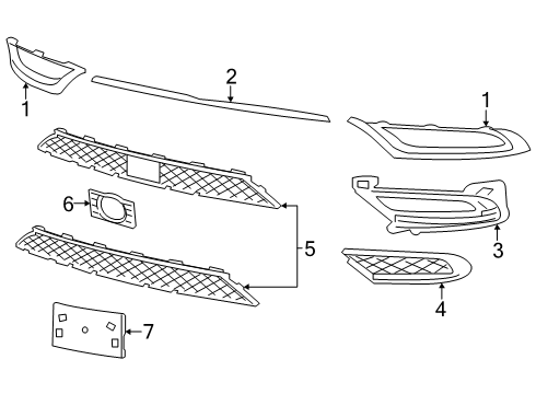 2022 Chrysler 300 Bumper & Components - Front Diagram 3 - Thumbnail
