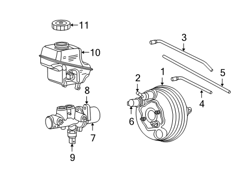 2007 Dodge Magnum Master Cylinder Diagram for 5189175AA