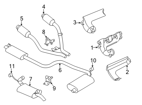 1998 Chrysler Concorde Converter & Pipe Diagram for 4581703AJ