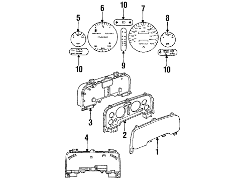 1995 Dodge Ram 2500 Instruments & Gauges Diagram 2 - Thumbnail