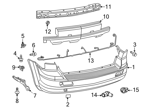 2012 Dodge Journey Tow Eye Cap, Rear Diagram for 1EQ50TZZAA