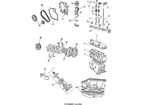 1986 Dodge Charger Camshaft & Timing Diagram