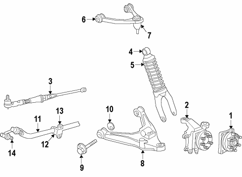 2017 Dodge Viper Knuckle, Rear Diagram for 68253069AC