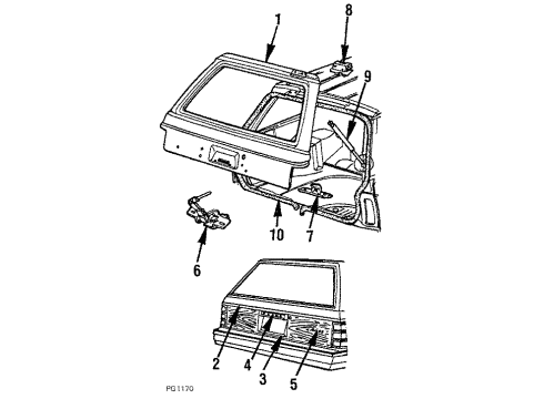 1984 Dodge Aries Lift Gate Diagram