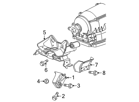 2008 Jeep Grand Cherokee Heat Shield Diagram for 53013915AA