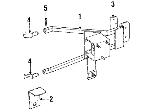 1995 Jeep Wrangler Spare Tire Carrier Diagram
