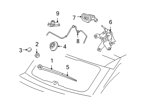 2017 Jeep Compass Washer Hose Diagram for 55112670AA