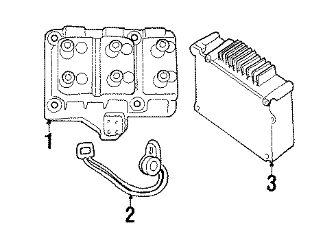 1998 Dodge Caravan Control Module Diagram for R4727250AH