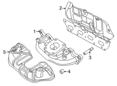 2015 Jeep Renegade Exhaust Manifold Stud Diagram for 6510985AA