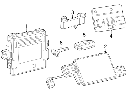 2016 Jeep Cherokee Transmitter Diagram for 68508731AA