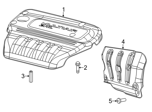 2015 Chrysler 200 Engine Appearance Cover Diagram