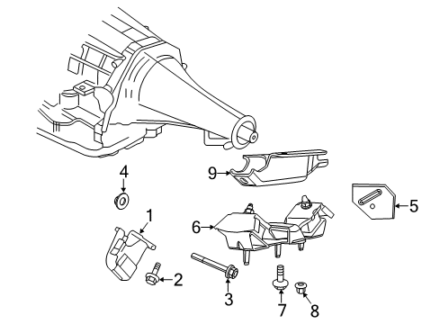 2013 Ram 1500 Bracket Diagram for 68154322AC