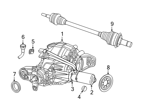 2011 Jeep Grand Cherokee Axle Shaft, Rear Driver Side Diagram for 4726091AD