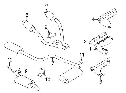 1998 Dodge Intrepid Resonator & Pipe Assembly Diagram for 4581364AJ