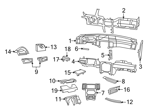 2008 Jeep Grand Cherokee Bin Diagram for 1EJ30ZJ3AF