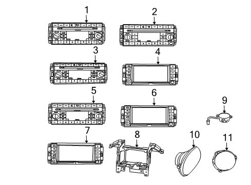 2008 Jeep Grand Cherokee Antenna Diagram for 5064470AB