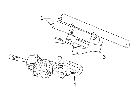 2004 Dodge Intrepid Steering Column Assembly Diagram
