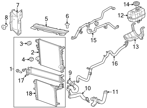 2022 Jeep Gladiator Connector Hose, Lower Diagram for 68310710AA