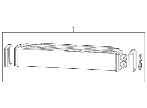 2022 Ram 1500 Intercooler Diagram for 68190237AB