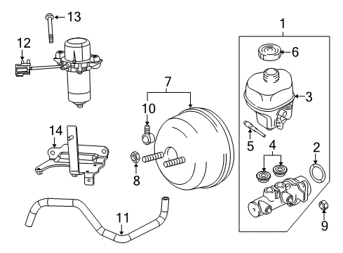2013 Ram 1500 Vacuum Hose Diagram for 55398168AC