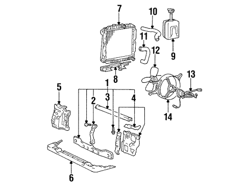 1986 Dodge Colt Radiator Cap Diagram for MB660735