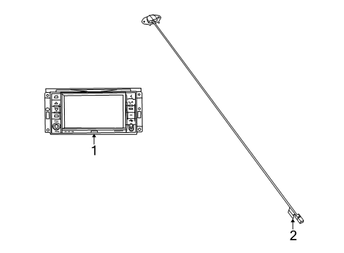 2015 Dodge Challenger Display System Diagram for 68258399AF