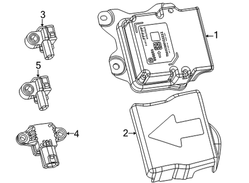 2023 Jeep Grand Wagoneer Control Module Diagram for 68425814AF