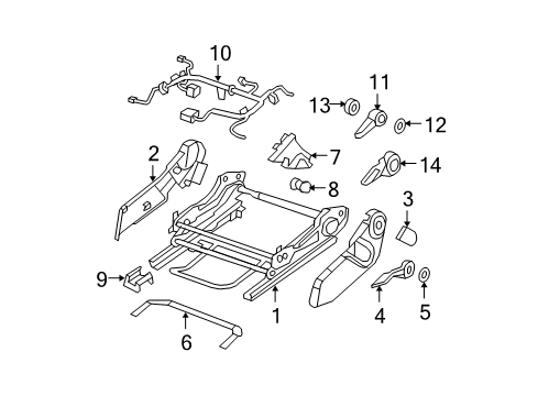 2007 Dodge Caliber Side Shield, Gray, Inner Driver Side Diagram for 1DQ831DAAA